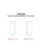 Puerta para armarios de cocina JPULL BLANCO