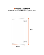 Puerta para armarios de cocina a medida BASIC