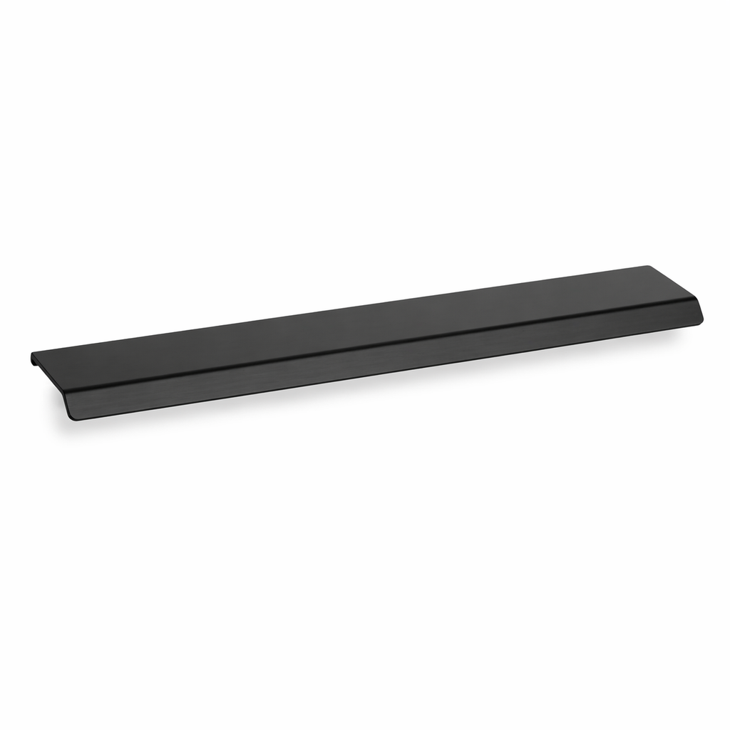 Tirador metálico minimalista para muebles de cocina y cajones. Diseño fino de 200 mm en inox, negro, blanco y más acabados, ideal para cocinas modernas.