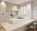 Frentes de cajón de cocina efecto madera a medida. Renueva cajones de cocina sin obra con acabados roble, olmo y nogal de estilo natural y moderno.