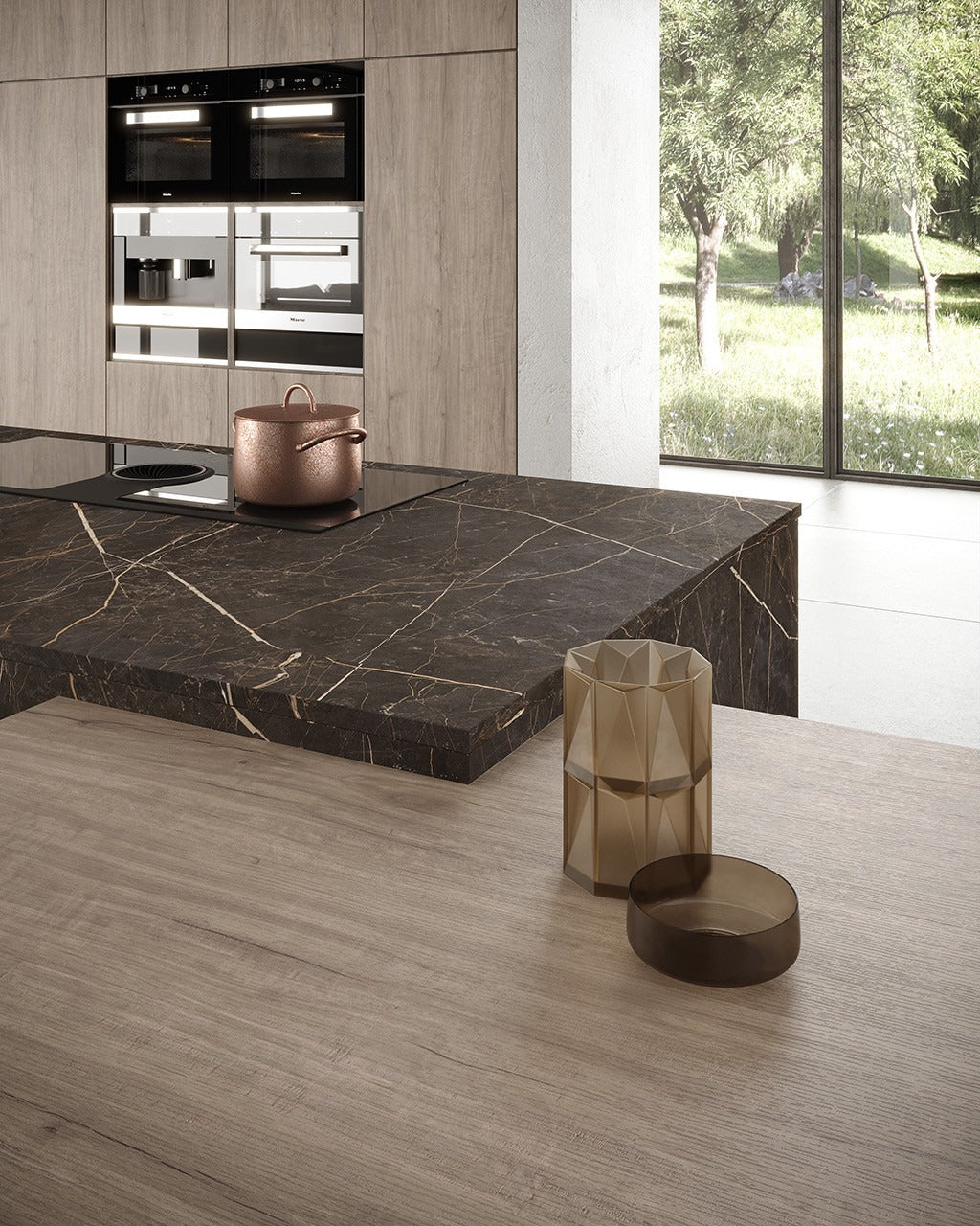 Puertas de cocina efecto madera a medida para renovar armarios sin obra. Acabados roble y tonos neutros con bisagras incluidas y diseño cálido y moderno.