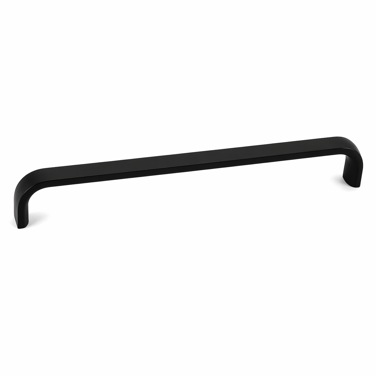 Tirador de cocina metálico minimalista de perfil fino. Tirador alargado de 167 mm con acabados inox, negro mate y latón oscuro. Diseño elegante y discreto.