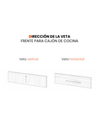 Frente para cajones de cocina a medida ALEVE